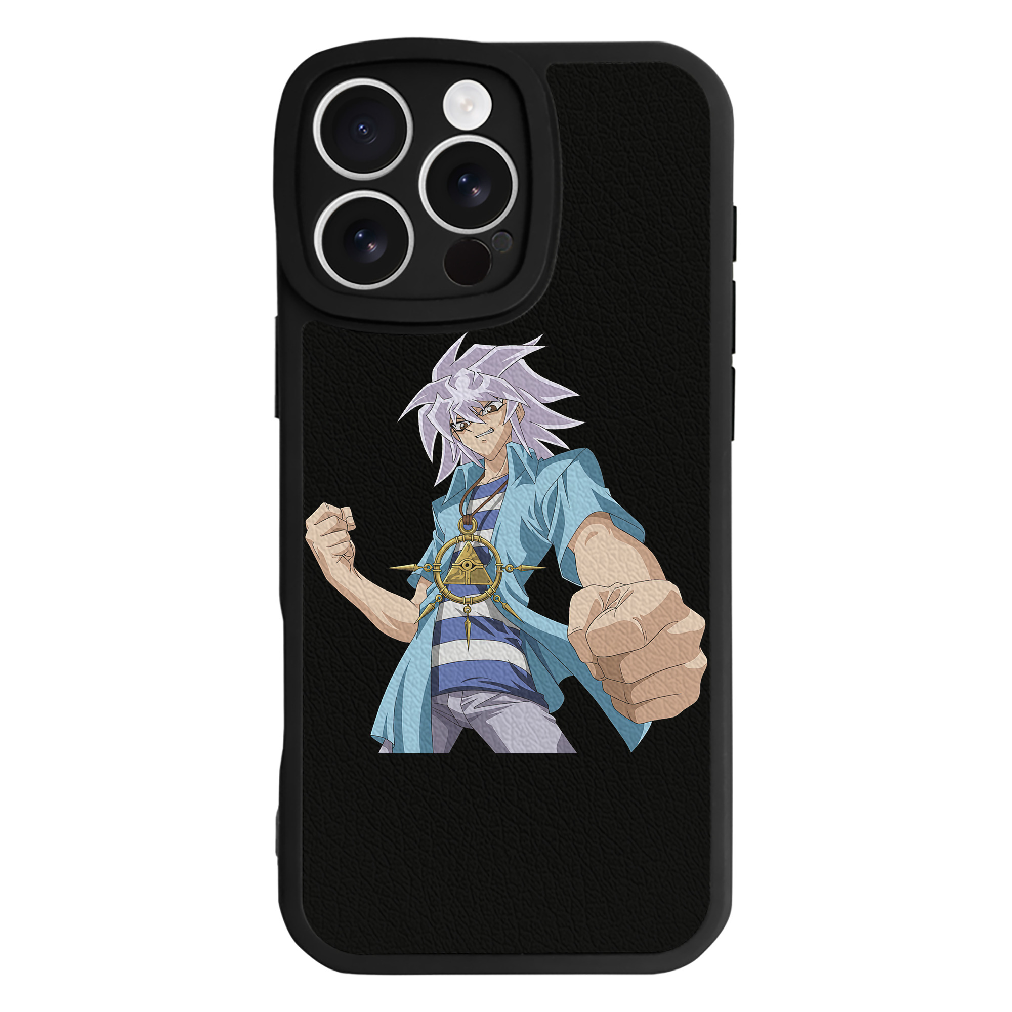 遊☆戯☆王 Yu-Gi-Oh! 【iPhone 16シリーズ対応】シリコンスマホケース（レザー調） 材質：シリコン